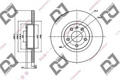 Тормозной диск DJ PARTS купить