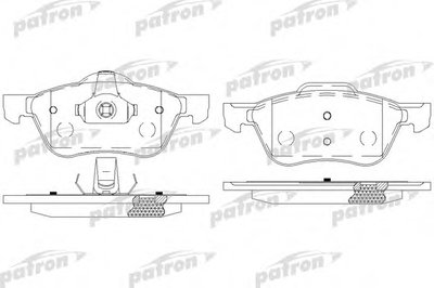 Комплект тормозных колодок, дисковый тормоз PATRON купить