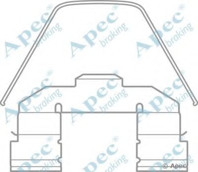 Комплектующие, тормозные колодки APEC braking купить