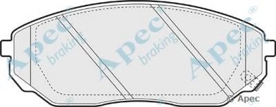 Комплект тормозных колодок, дисковый тормоз APEC braking купить