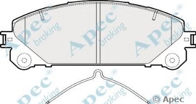 Комплект тормозных колодок, дисковый тормоз APEC braking купить