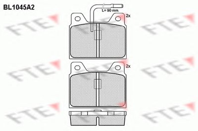 Комплект тормозных колодок, дисковый тормоз FTE купить