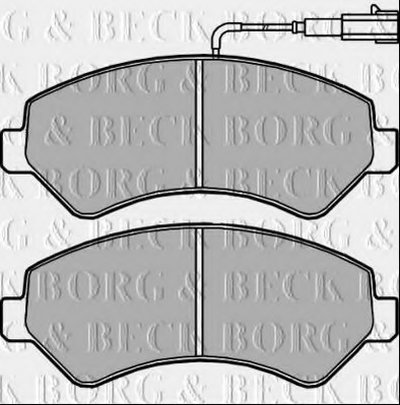 Комплект тормозных колодок, дисковый тормоз BORG & BECK купить