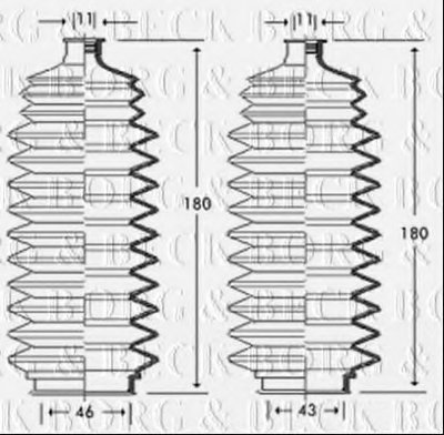 Пыльник, рулевое управление BORG & BECK купить