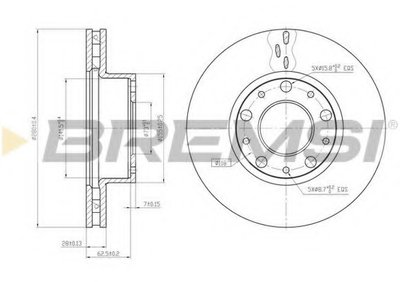 Тормозной диск BREMSI купить