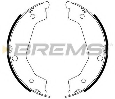 Комплект тормозных колодок, стояночная тормозная система BREMSI купить