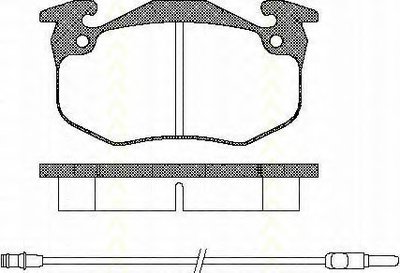 Комплект тормозных колодок, дисковый тормоз TRISCAN купить