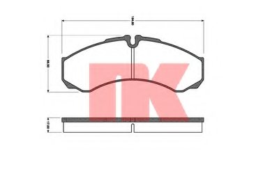Комплект тормозных колодок, дисковый тормоз NK купить