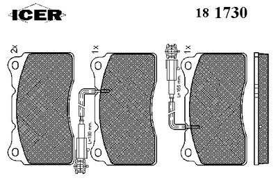 Колодки тормозные (передние) Alfa Romeo 159/Spider 05-11/Giulietta 10-20 (+датчики)