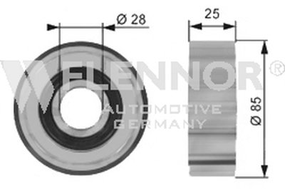 Паразитный / ведущий ролик, поликлиновой ремень FLENNOR купить