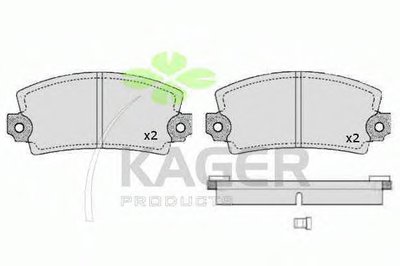 Комплект тормозных колодок, дисковый тормоз KAGER купить