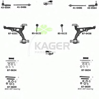 Подвеска колеса KAGER купить