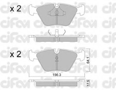 Комплект тормозных колодок, дисковый тормоз CIFAM купить