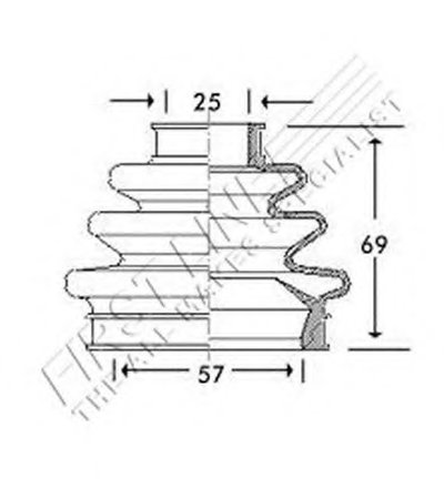 Пыльник, приводной вал FIRST LINE купить