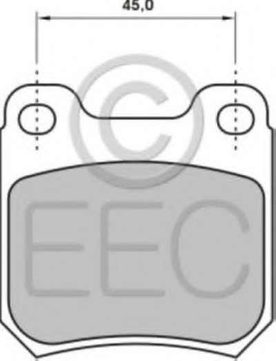 Комплект тормозных колодок, дисковый тормоз EEC купить