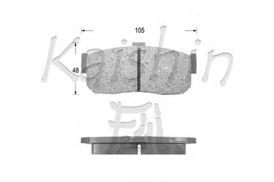 Комплект тормозных колодок, дисковый тормоз KAISHIN купить