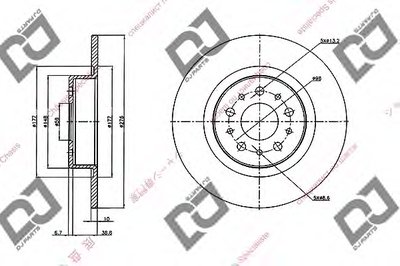 Тормозной диск DJ PARTS купить