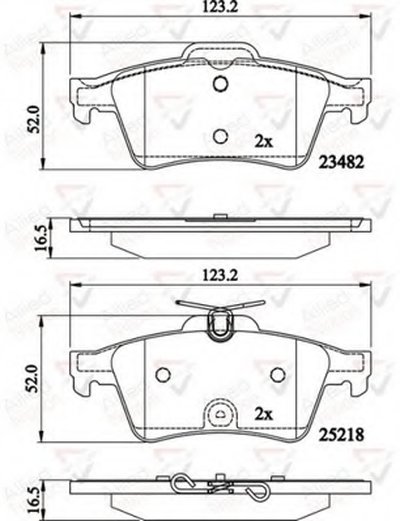 Комплект тормозных колодок, дисковый тормоз ANL Braking COMLINE купить