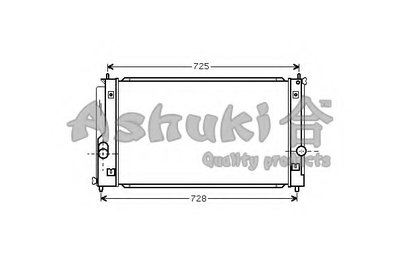 Радиатор, охлаждение двигателя ASHUKI купить