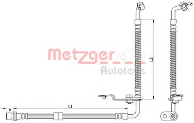 Тормозной шланг METZGER купить