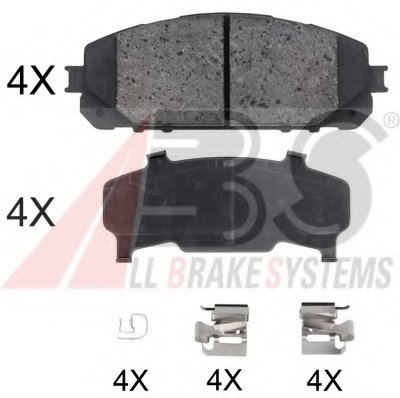 Комплект тормозных колодок, дисковый тормоз A.B.S. купить