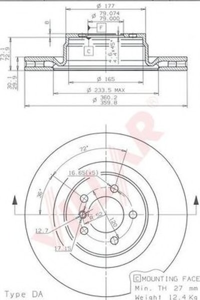 Тормозной диск COATED DISC LINE VILLAR купить