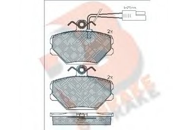 Комплект тормозных колодок, дисковый тормоз R BRAKE купить