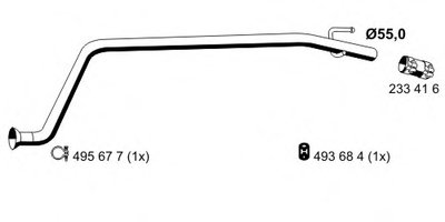 Труба выхлопного газа ERNST купить