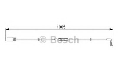 Сигнализатор, износ тормозных колодок BOSCH купить