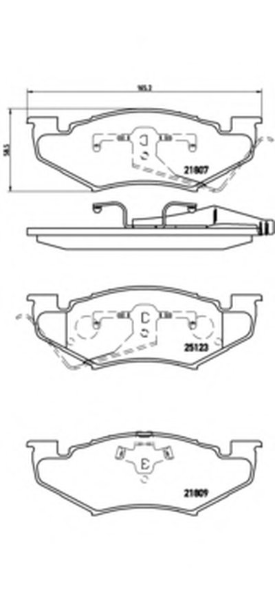 Комплект тормозных колодок, дисковый тормоз BREMBO купить