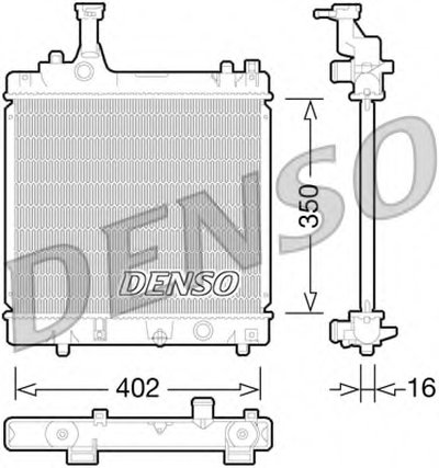 Радиатор, охлаждение двигателя DENSO купить