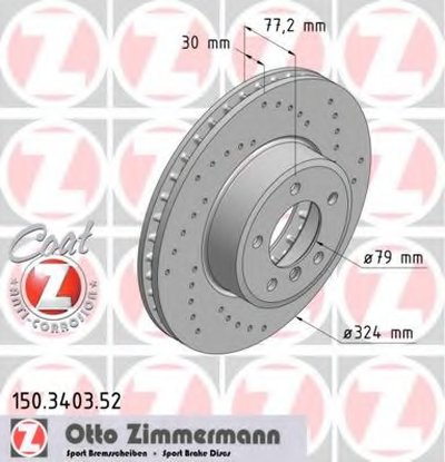 Тормозной диск SPORT BRAKE DISC COAT Z ZIMMERMANN Купить