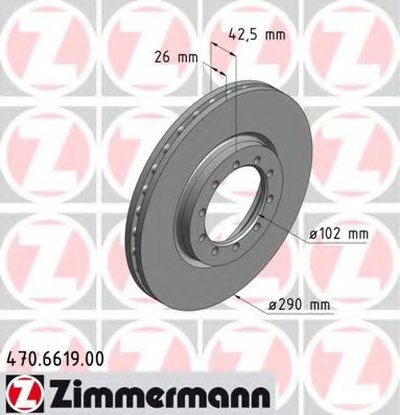 Тормозной диск ZIMMERMANN купить