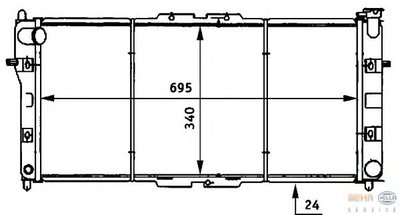 Радиатор, охлаждение двигателя BEHR-HELLA купить