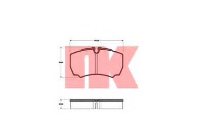 Комплект тормозных колодок, дисковый тормоз NK купить