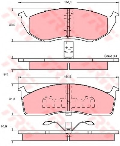 Комплект тормозных колодок, дисковый тормоз TRW купить