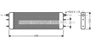 масляный радиатор, двигательное масло AVA QUALITY COOLING купить