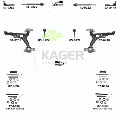 Подвеска колеса KAGER купить