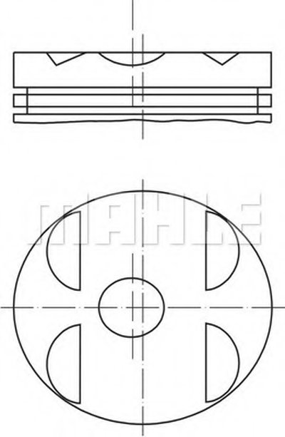 Поршень MAHLE ORIGINAL купить