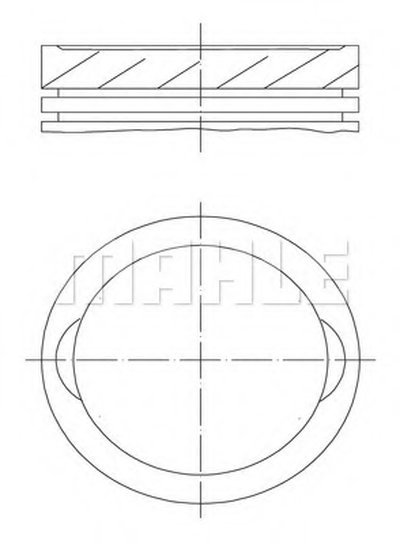 Поршень MAHLE ORIGINAL купить
