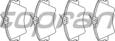 Комплект тормозных колодок, дисковый тормоз TOPRAN купить