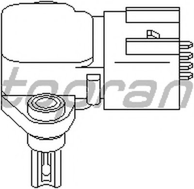 Датчик, давление во впускном газопроводе TOPRAN купить