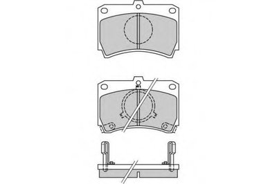 Комплект тормозных колодок, дисковый тормоз E.T.F. купить