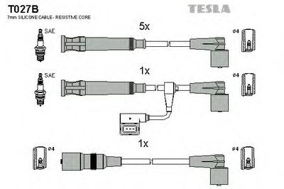 Комплект проводов зажигания alternative TESLA Купить