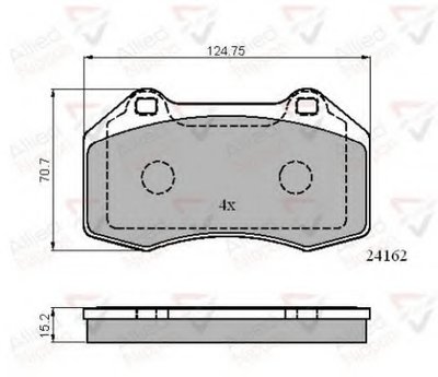 Комплект тормозных колодок, дисковый тормоз ANL Braking COMLINE купить