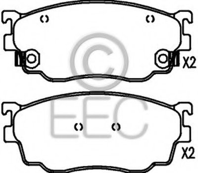 Комплект тормозных колодок, дисковый тормоз EEC купить