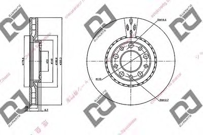 Тормозной диск DJ PARTS купить