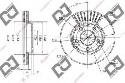 Тормозной диск DJ PARTS купить