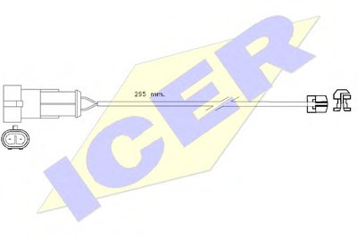 Сигнализатор, износ тормозных колодок ICER купить
