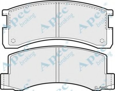 Комплект тормозных колодок, дисковый тормоз APEC braking купить